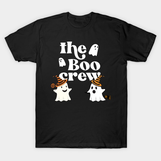 The Boo Crew - Halloween Couple T-Shirt by Barts Arts